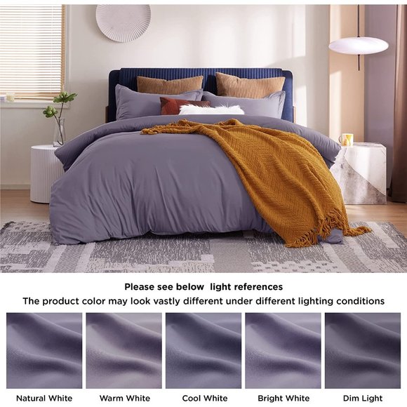 New Full or Queen Duvet Covers  - Soft Brushed Microfiber 3 Pieces with Zipper C - Picture 12 of 12